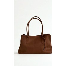 Sorel Yumuşak Süet Dokulu Geniş Hacimli Kadın Omuz Çantası (42*25)