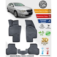 Oty Skoda  Superb 2 2008+2015 3D Havuzlu Paspas