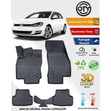 Oty Volkswagen Golf 7 2012+2020 3D Havuzlu Paspas