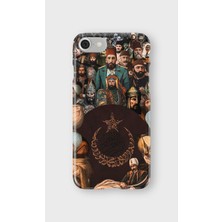 Karsu Design iPhone 8 Uyumlu Baskılı Şeffaf Telefon Kılıfı | Koleksiyon: Ottoman Tughra
