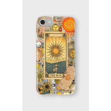 Karsu Design iPhone Se Uyumlu Baskılı Şeffaf Telefon Kılıfı | Koleksiyon: Boho Sun And Moon