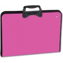  abka fermuarlı resim-proje çantası 37x54 cm pembe proart 3.01.26.005