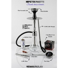 Gökkuşağı Nargile Leipzig %100 Çelik Nargile Takımı Büyük Boy Premium Paket (Mükemmel Duman PERFORMANSI)(%100 Çelik)