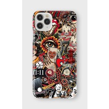 Karsu Design iPhone 11 Pro Max Uyumlu Baskılı Şeffaf Telefon Kılıfı | Koleksiyon: Drip Art