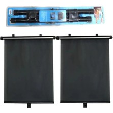 Perde Yan Cam Makaralı Otomatik Siyah 36X54CM 2li Pınuk Saksesuar