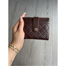 Coco Kadın Cüzdan – Fermuarlı Bozuk Para Bölmeli, Çok Gözlü, Deri Görünümlü Kartlıklı (12,5 × 10,5)