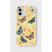 Karsu Design iPhone 12 Mini Uyumlu Baskılı Şeffaf Telefon Kılıfı | Koleksiyon: Butterfly Aesthetic