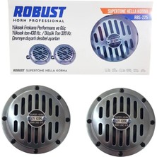 Korna Hella Tip Süpertone Set Nikelaj 125MM 320/430HZ 12V 115DB RBS-225 Pınuk Saksesuar