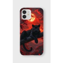 Karsu Design iPhone 12 Mini Uyumlu Baskılı Şeffaf Telefon Kılıfı | Koleksiyon: Minimal Black Panther