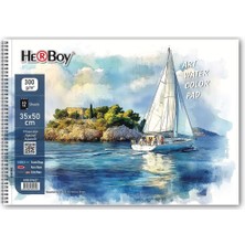 Herboy Sulu Boya Defteri 35*50 300G/M2 12 Yaprak HRB-39627