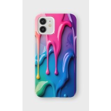 Karsu Design iPhone 12 Uyumlu Baskılı Şeffaf Telefon Kılıfı | Koleksiyon: Abstract Color Splash