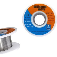 Mechanic Lehim Teli 0.3mm 42gr %63 Sn %37 Pb %1-3 Flux