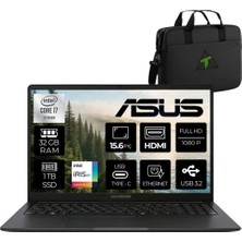 Asus Expertbook B1 B1503CVA Intel Core I7-13620H 32GB 1tb W11H&TEKDENÇANTA