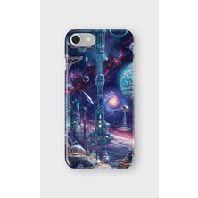 Karsu Design iPhone 7 Uyumlu Baskılı Şeffaf Telefon Kılıfı | Koleksiyon: Cyberpunk Theme