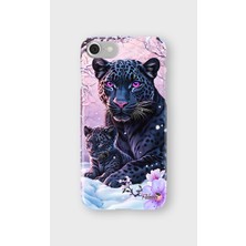 Karsu Design iPhone 7 Uyumlu Baskılı Şeffaf Telefon Kılıfı | Koleksiyon: Minimal Black Panther