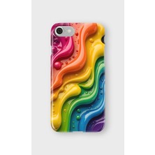 Karsu Design iPhone Se Uyumlu Baskılı Şeffaf Telefon Kılıfı | Koleksiyon: Abstract Color Splash