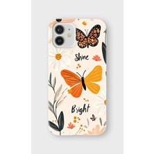 Karsu Design iPhone 12 Mini Uyumlu Baskılı Şeffaf Telefon Kılıfı | Koleksiyon: Butterfly Aesthetic
