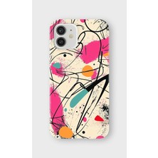 Karsu Design iPhone 12 Mini Uyumlu Baskılı Şeffaf Telefon Kılıfı | Koleksiyon: Psychedelic Art