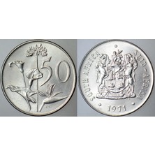 Banknoting Güney Afrika 50 Cent 1971 Çil(-).