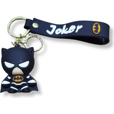 Teknofun Batman Premium 3D Figürlü "joker" Yazılı Bilek Kayışlı Anahtarlık - 1 Adet