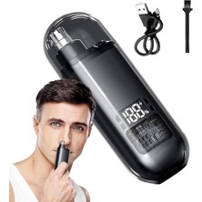 HDY Store Burun Kıl Tüy Makinası,erkekler Için Elektronik Burun Kılı Trimmer,dijital Ekranlı Herkes Için Kullanım Aksesuar Seti Tıraş Aparatı Sarj Göstergeli