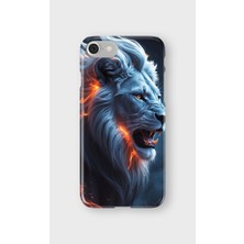Karsu Design iPhone Se Uyumlu Baskılı Şeffaf Telefon Kılıfı | Koleksiyon: Majestic Lion