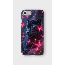 Karsu Design iPhone 7 Uyumlu Baskılı Şeffaf Telefon Kılıfı | Koleksiyon: Minimal Black Panther