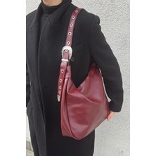 Latte Geniş Hacimli Fermuarlı Kadın Omuz Çantası