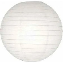 Uslucan Alışveriş Dekoratif Çin Feneri – Kağıt Lamba - Beyaz - Dev Boy