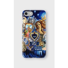 Karsu Design iPhone Se Uyumlu Baskılı Şeffaf Telefon Kılıfı | Koleksiyon: Mystical Symbols