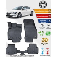 Oty Skoda Super B 2015+2024 3D Havuzlu Paspas