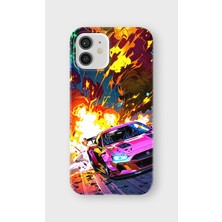 Karsu Design iPhone 12 Mini Uyumlu Baskılı Şeffaf Telefon Kılıfı | Koleksiyon: Automobile Life Style