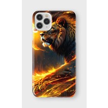 Karsu Design iPhone 11 Pro Max Uyumlu Baskılı Şeffaf Telefon Kılıfı | Koleksiyon: Majestic Lion