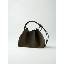 Ayla Kadın Süet Çanta Seti (40×24×10 Cm)Mini Yavru Çantalı, Ayarlanabilir Askılı,omuz ve El Çantası