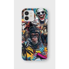 Karsu Design iPhone 12 Uyumlu Baskılı Şeffaf Telefon Kılıfı | Koleksiyon: Drip Art