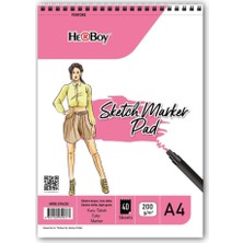 Herboy Sketch Marker Pad A4 200G/M2 40 Yaprak HRB-39630
