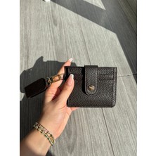 Sare Anahtarlık Detaylı Fermuarlı Kadın Mini Kartlık