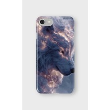 Karsu Design iPhone 7 Uyumlu Baskılı Şeffaf Telefon Kılıfı | Koleksiyon: Alpha Wolf