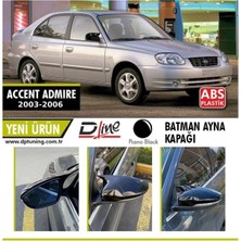 Hyundaı Accent Admıre 00-06 Yarasa Ayna Kapağı P.black Pınuk Saksesuar