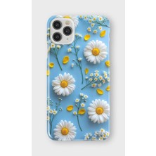 Karsu Design iPhone 11 Pro Uyumlu Baskılı Şeffaf Telefon Kılıfı | Koleksiyon: Soft Daisy