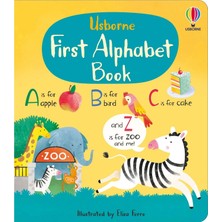 Usborne First Alphabet Kitap Ciltli 24 Sayfa İngilizce Eğlenceli Kitap