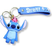 Teknofun Stitch V3 Turquoise Edition 3D Figürlü Bilek Kayışlı Anahtarlık - 1 Adet