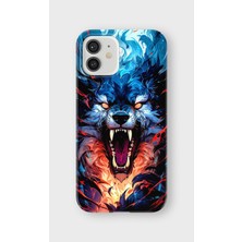 Karsu Design iPhone 12 Uyumlu Baskılı Şeffaf Telefon Kılıfı | Koleksiyon: Alpha Wolf