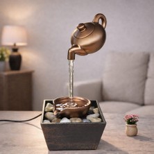 Daniska Bronz Demlik Tasarımlı Dekoratif Su Şelalesi