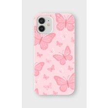Karsu Design iPhone 12 Mini Uyumlu Baskılı Şeffaf Telefon Kılıfı | Koleksiyon: Pink Aesthetic