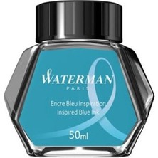 Waterman Dolma Kalem Mürekkebi Cam Şişede 50 Ml Deniz Mavi S0110810