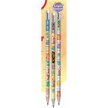 Fatih Kurşun Kalem Monster Silgili 17860 (144 Lü Paket)