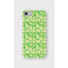 Karsu Design iPhone 7 Uyumlu Baskılı Şeffaf Telefon Kılıfı | Koleksiyon: Soft Daisy