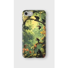 Karsu Design iPhone 8 Uyumlu Baskılı Şeffaf Telefon Kılıfı | Koleksiyon: Jungle Wildlife