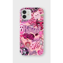 Karsu Design iPhone 12 Uyumlu Baskılı Şeffaf Telefon Kılıfı | Koleksiyon: Y2K Girl Aesthetic